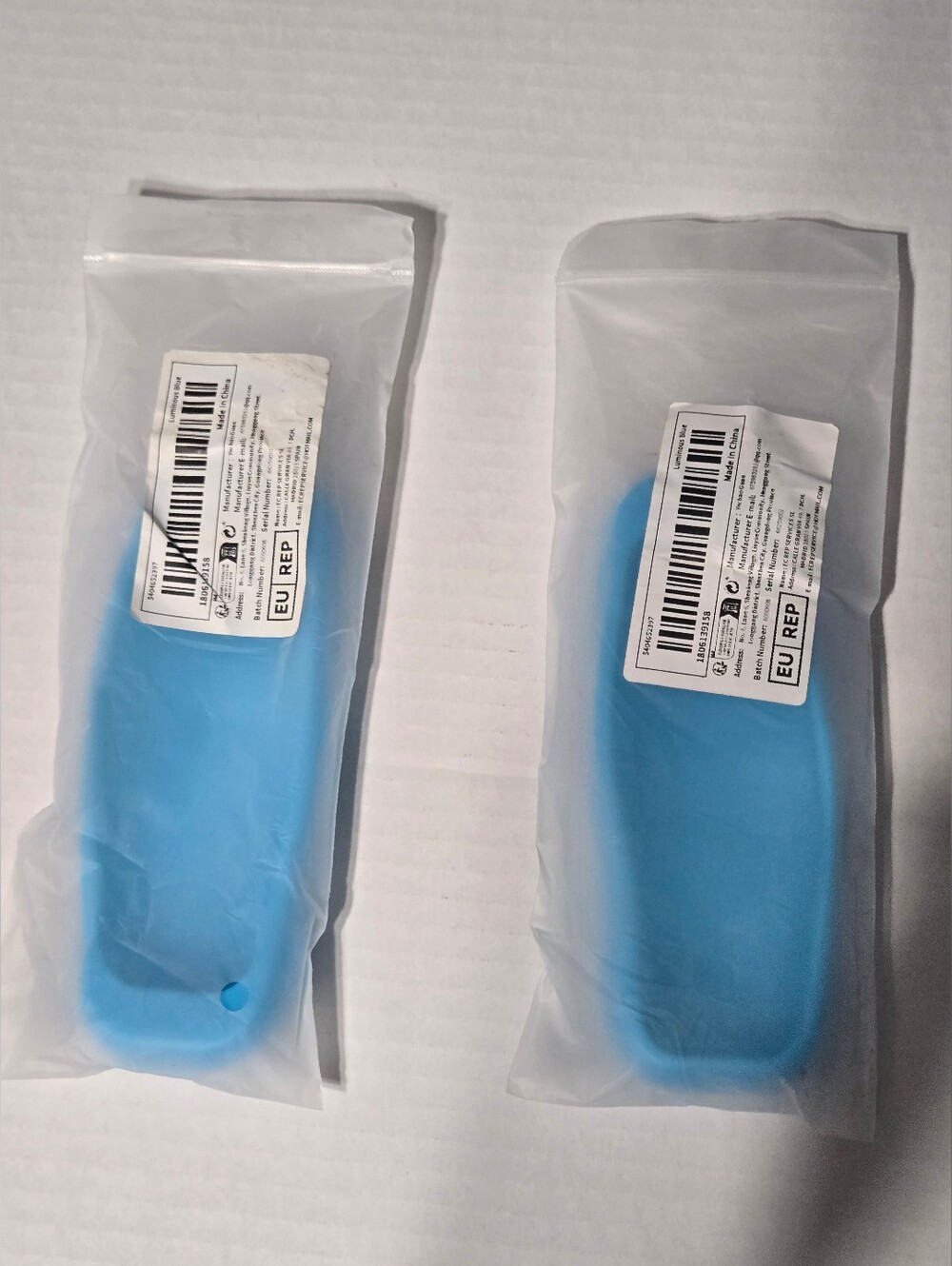 2 Pack Silicone Remote Covers Compatible With Roku Remote Glow Blue Protective - Picture 2 of 8